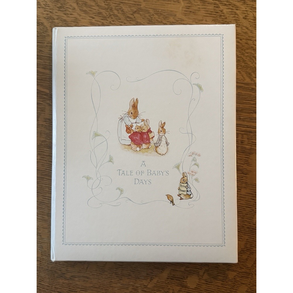VTG Beatrix Potter Peter Rabbit 1976 A Tale of Baby's Days Unused Baby Book Read
